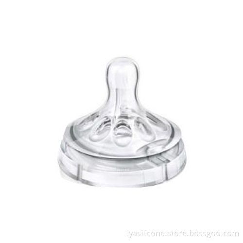 Silicone baby bottle nipples, wide-neck, OEM manufacturer